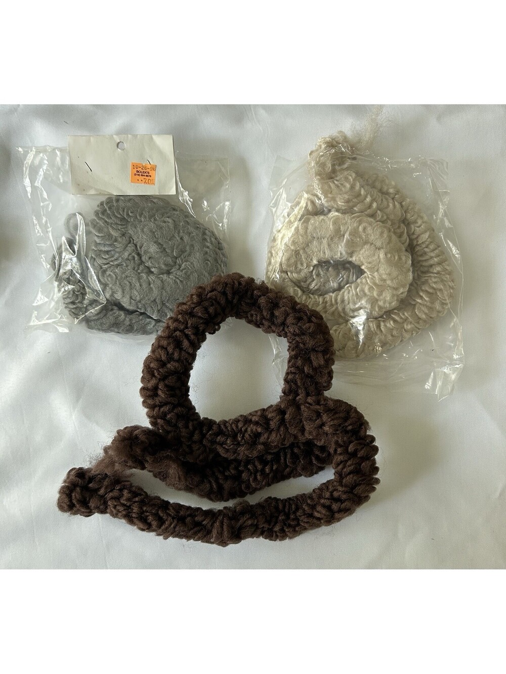 Lot Of 19 Full & Partial Bags Of Craft Doll Hair Wigs Various Colors & Textures - Picture 3 of 5